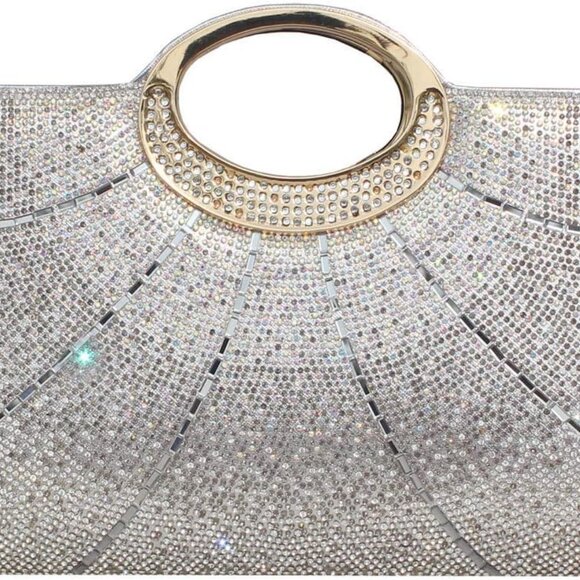 Clutch Purses for Women Rhinestone Evening Bag Wedding Party Cocktail Purses Han